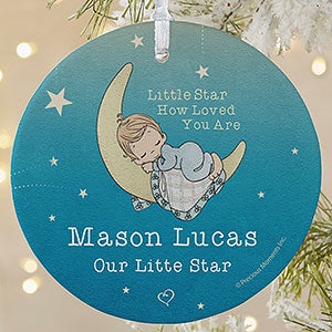 1-Sided Large Precious Moments Baby Christmas Ornament