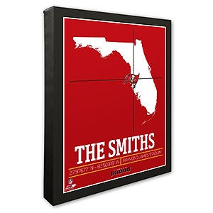 Tampa Bay Buccaneers Personalized NFL Wall Art
