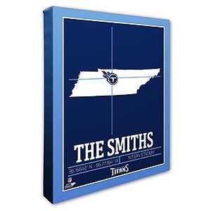 Tennessee Titans Personalized NFL Wall Art