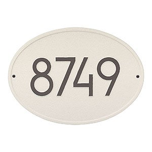 Hawthorne Personalized Modern Address Plaque - Coastal Clay