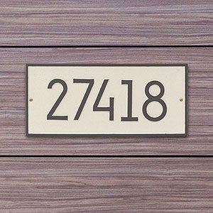 Hartford Personalized Aluminum Address Plaque - Coastal Clay