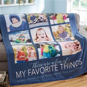 My Favorite Things Personalized 50x60 Fleece Photo Blanket