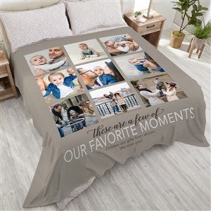 My Favorite Things Personalized 90x108 Plush King Fleece Photo Blanket