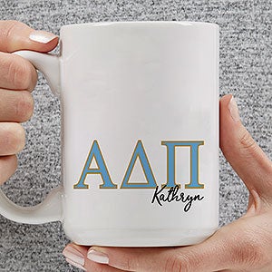 0 Alpha Delta Pi Personalized Greek Letter Coffee Large Mug