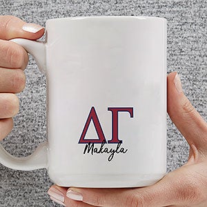 0 Delta Gamma Personalized Greek Letter Coffee Large Mug