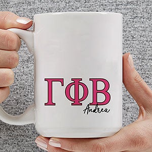 0 Gamma Phi Beta Personalized Greek Letter Coffee Large Mug