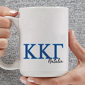 0 Kappa Kappa Gamma Personalized Greek Letter Coffee Large Mug