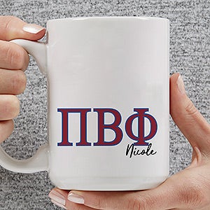 0 Pi Beta Phi Personalized Greek Letter Coffee Large Mug
