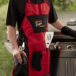 Personalized Grill Apron Set - Flippin' Awesome