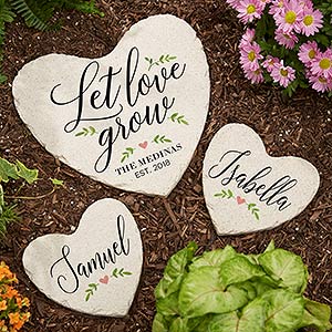 Let Love Grow Garden Stones