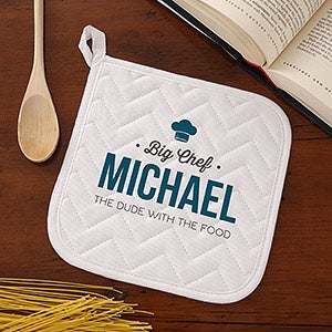 Head Chef Personalized Potholder