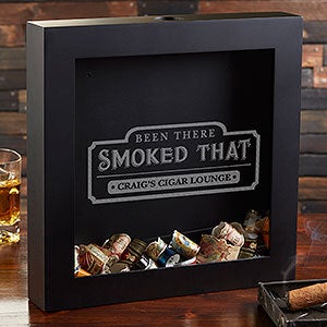 Been There Smoked That Personalized Cigar Label Shadow Box - #20491