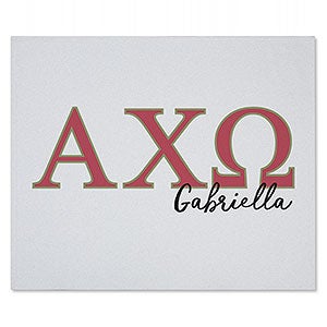 0 Alpha Chi Omega Personalized Greek Letter Sweatshirt Blanket