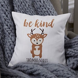 Woodland Adventure Deer Personalized Baby Pillow
