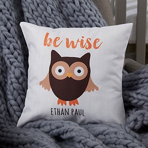 Woodland Adventure Owl Personalized Baby Pillow