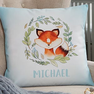 Woodland Fox Personalized Baby Pillow