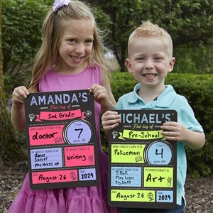 Photo Op First Day Of School Personalized Dry Erase Sign - #20677