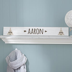 Woodland Adventure Teepee Personalized Wooden Sign