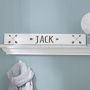Woodland Adventure Arrows Personalized Wooden Sign