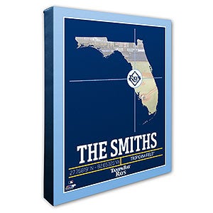 Tampa Bay Rays Personalized MLB Wall Art