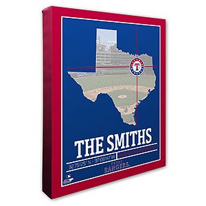 Texas Rangers Personalized MLB Wall Art