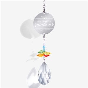 Look For Me In Rainbows Personalized Memorial Rainbow Suncatcher - #20725