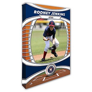 Houston Astros 12x18 Photo Canvas Print