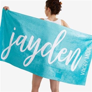 Personalized Beach Towel - Scripty Style - #20846