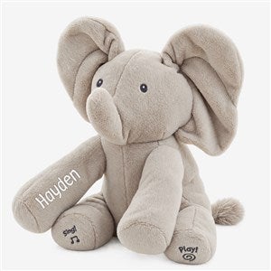 Personalized Gund Baby Animated Flappy The Elephant Plush Toy - 20879