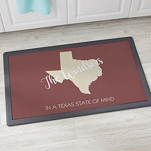 State Pride 20x35 Personalized Kitchen Mat