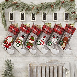 Wintry Cheer Personalized Christmas Stockings