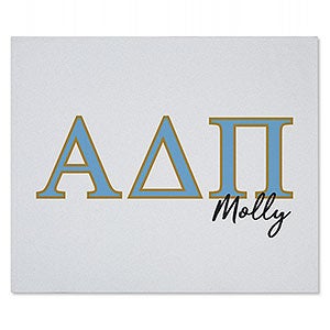 0 Alpha Delta Pi Personalized Greek Letter Sweatshirt Blanket