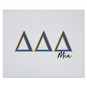 0 Tri Delta Personalized Greek Letter Sweatshirt Blanket