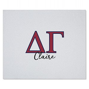 0 Delta Gamma Personalized Greek Letter Sweatshirt Blanket