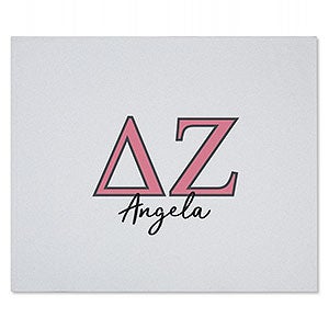 0 Delta Zeta Personalized Greek Letter Sweatshirt Blanket