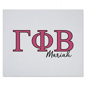 0 Gamma Phi Beta Personalized Greek Letter Sweatshirt Blanket