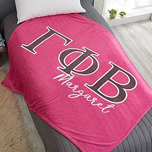 0 Gamma Phi Beta Personalized Greek Letter 50x60 Fleece Blanket