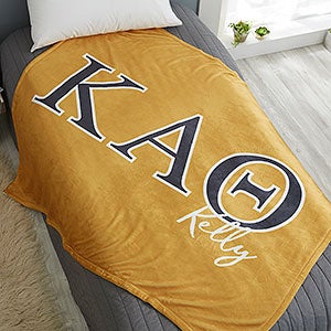 0 Kappa Alpha Theta Personalized Greek Letter 50x60 Fleece Blanket