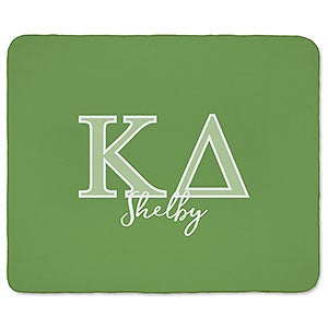 0 Kappa Delta Personalized Greek Letter 50x60 Sherpa Blanket
