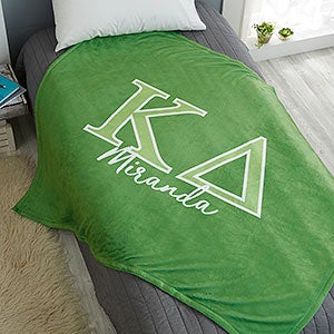 0 Kappa Delta Personalized Greek Letter 50x60 Fleece Blanket