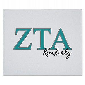 0 Zeta Tau Alpha Personalized Greek Letter Sweatshirt Blanket