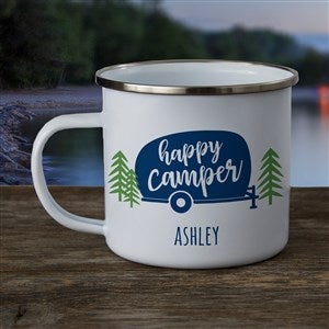 Happy Camper Personalized Camping Mug - Large