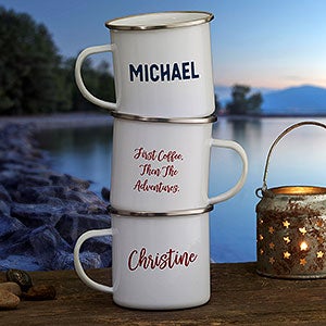 Custom Camping Mugs - Add Your Own Text
