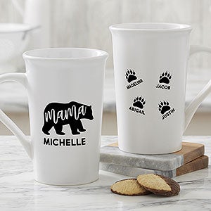 Mama Bear Personalized Latte Mug