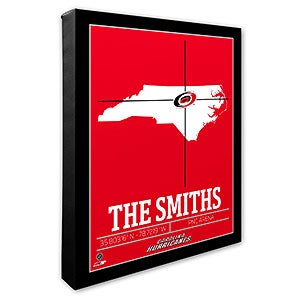 Carolina Hurricanes Personalized NHL Wall Art