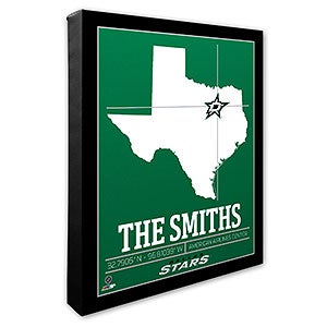 Dallas Stars Personalized NHL Wall Art