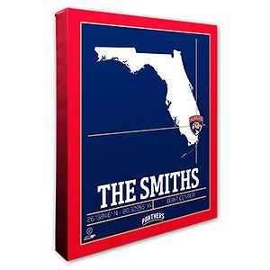 Florida Panthers Personalized NHL Wall Art