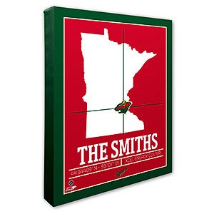 Minnesota Wild Personalized NHL Wall Art