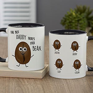 Coffee Puns Personalized Black Coffee Mug