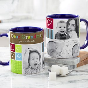 Photo Fun 11oz Blue Personalized Coffee Mug